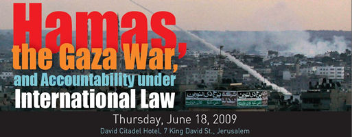 Conference: Hamas, the Gaza War, and Accountability under International Law